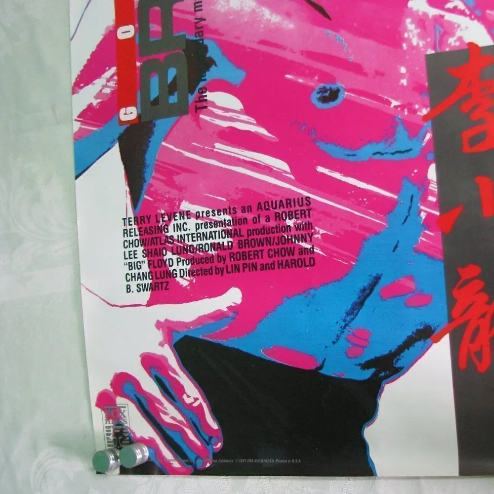Vintage Goodbye Bruce Lee Movie Poster